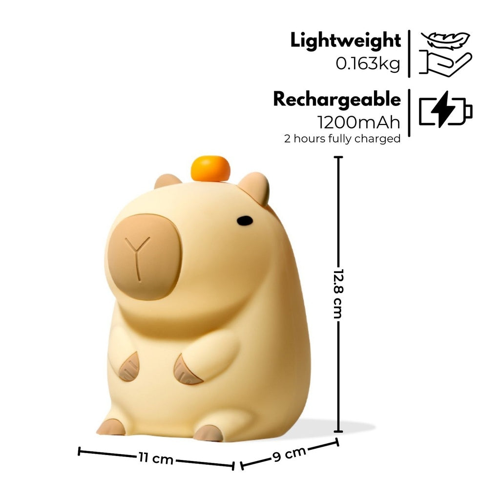 Adorable Capybara Touch Night Light Lamp for Kids
