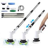 GOMINIMO Wireless Electric Scrubbing Tool with 7 Interchangeable Brush Attachments (White)