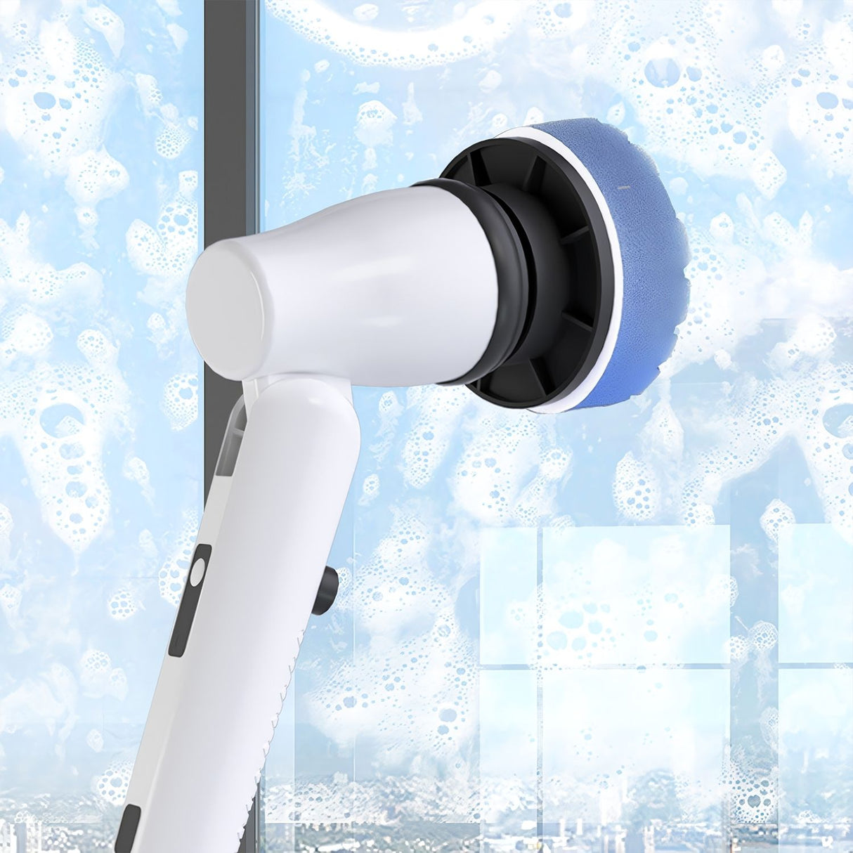 GOMINIMO Wireless Electric Scrubbing Tool with 7 Interchangeable Brush Attachments (White)