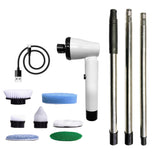 GOMINIMO Wireless Electric Scrubbing Tool with 7 Interchangeable Brush Attachments (White) - Extra Image