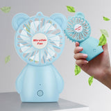 GOMINIMO HandHeld Fan (Blue) - Side View