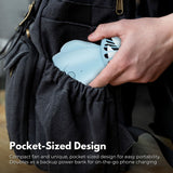 GOMINIMO HandHeld Fan (Blue) - Top-Down View
