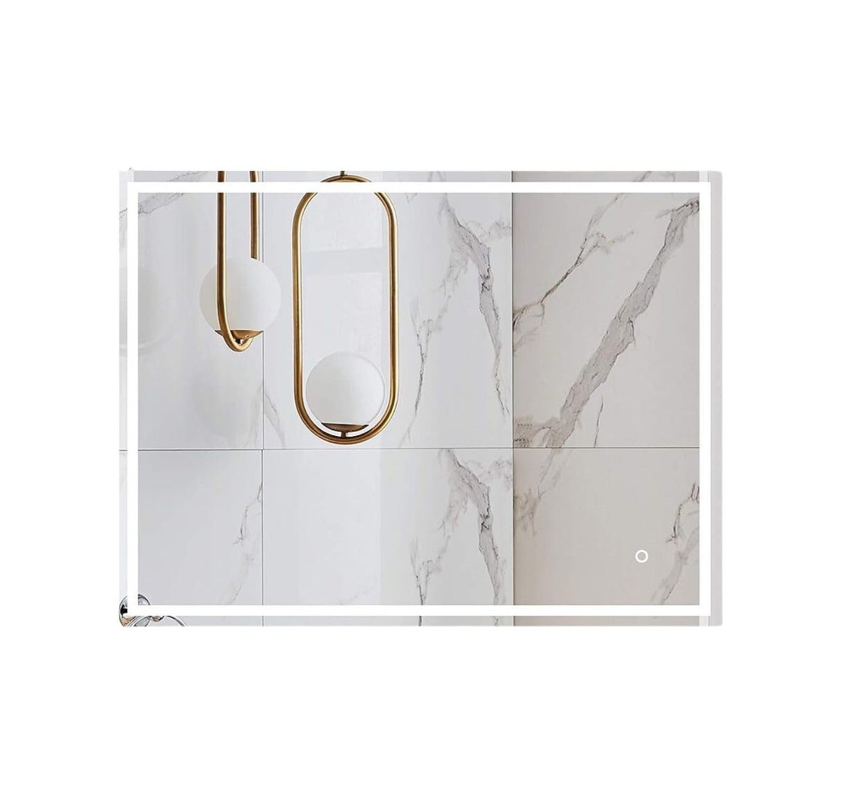 Gominimo Bluetooth LED Bathroom Mirror 800mm Rectangular with Anti-Fog Function