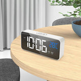 GOMINIMO Digital Clock Mirrored White - Extra Image
