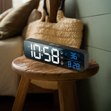 GOMINIMO Digital Clock Mirrored Black - - Side View