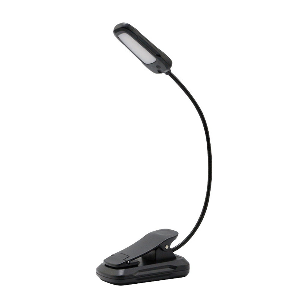 9-LED Adjustable Brightness Clip-On Reading Light with USB Charging