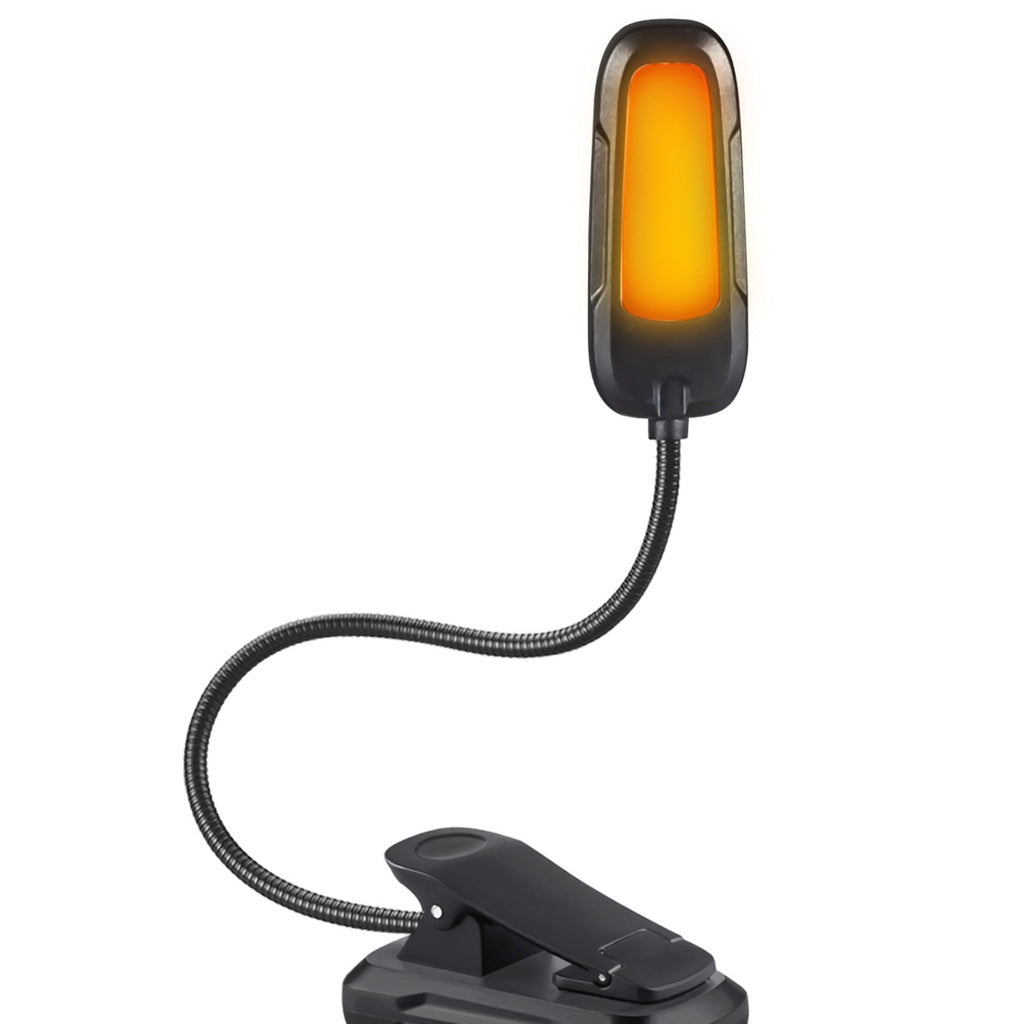 9-LED Adjustable Brightness Clip-On Reading Light with USB Charging