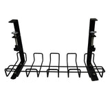 Cable Management Tray by GOMINIMO - No Drill Installation (Black)