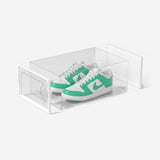 Premium 24-Pack White Plastic Shoe Organizer with Transparent Doors - Extra Image