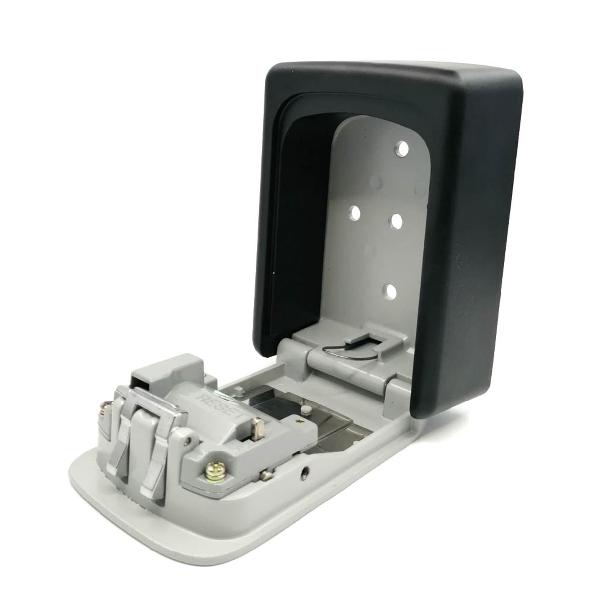Secure Wall-Mountable Key Storage Box with Resettable Passcode