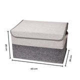 GOMINIMO 2 Pack 29L Foldable Storage Organizers (Gray + Beige) - Extra Image