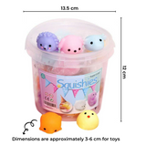 GOMINIMO Mochi Squishy Toy 64pcs for Kids Party Favors - Close-Up Angle