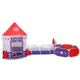 GOMINIMO Kids 3-in-1 Space Explorer Tent with Ball Pit (Vibrant Purple & Red)