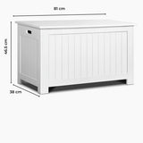 GOMINIMO White Kids Toy Organizer Chest with Lid and Safety Handle - Extra Image