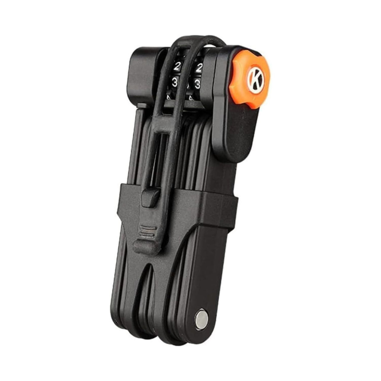 KILIROO Portable Bike Security Folding Lock with 4-Digit Code (Black)