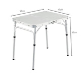 KILIROO Camping Table 60cm Silver - Rear View