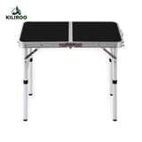 KILIROO Camping Table 60cm Black - Close-Up Angle
