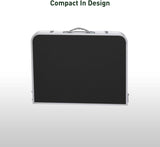 KILIROO Camping Table 90cm Black - Side View