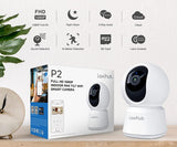 Laxihub Indoor Wi-Fi 1080P FHD Pan Tilt Zoom Home Security Camera P2 - Front View