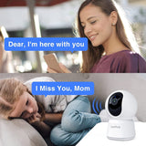 Laxihub Indoor Wi-Fi 1080P FHD Pan Tilt Zoom Home Security Camera P2 - Top-Down View