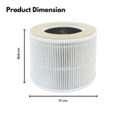 MIRAKLASS HEPA13 Antibacterial Replacement Air Purifier Filter for MK-KJ050C7-AWK - Close-Up Angle