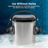 Miraklass Compact Stainless Steel Ice Maker with 2.2L Capacity - Extra Image