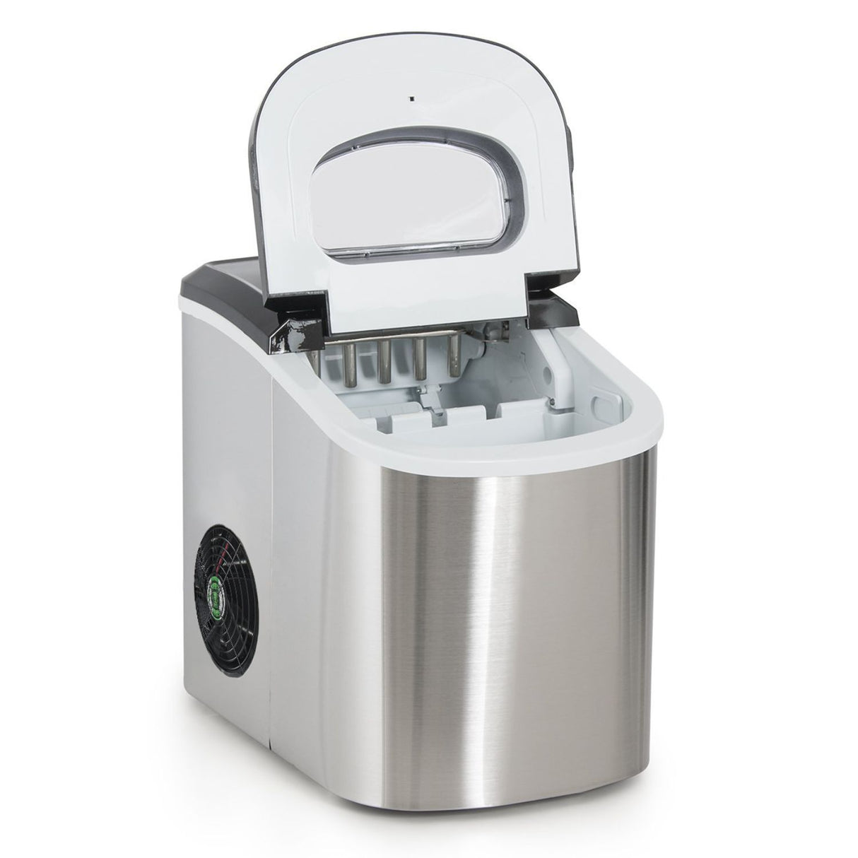 Miraklass Compact Stainless Steel Ice Maker with 2.2L Capacity