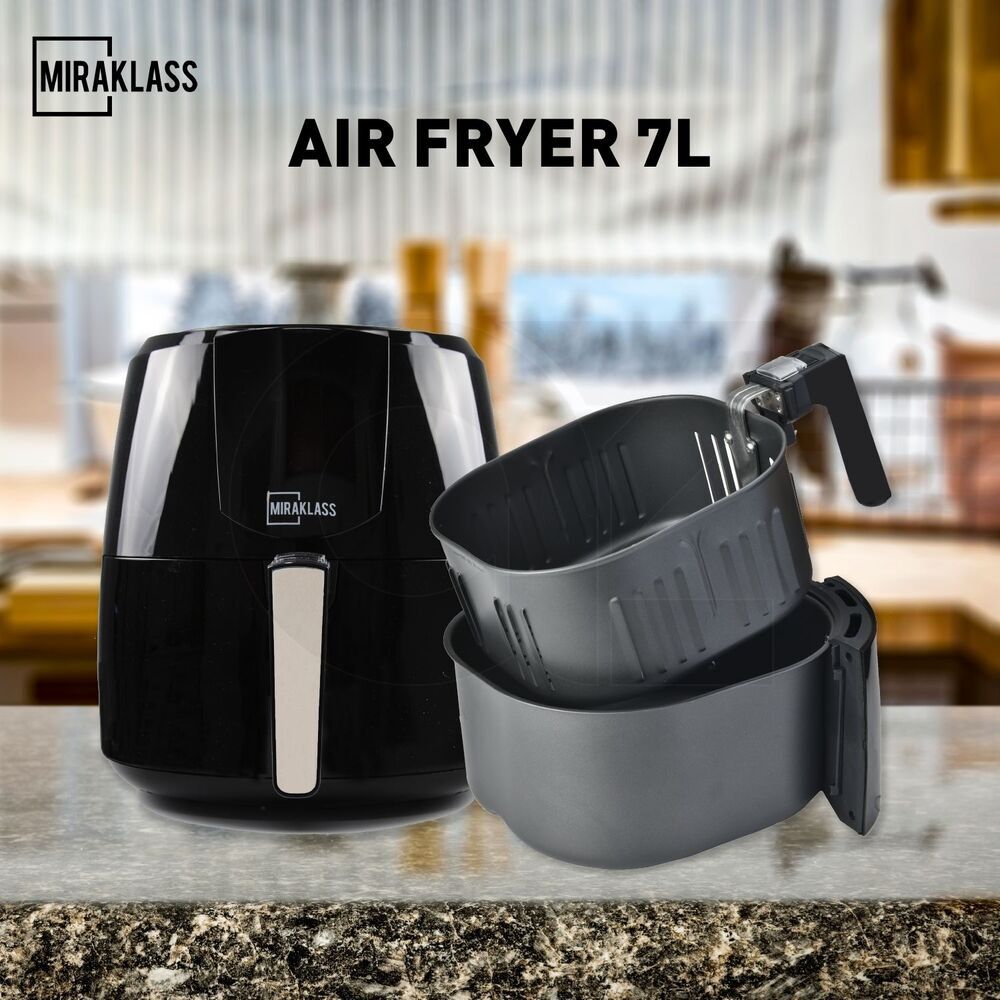 Miraklass 7L Healthy Air Fryer with LCD Display and 8 Cooking Presets