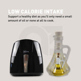 Miraklass 7L Healthy Air Fryer with LCD Display and 8 Cooking Presets - Top-Down View