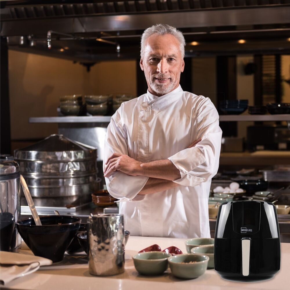 Miraklass 7L Healthy Air Fryer with LCD Display and 8 Cooking Presets