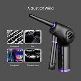 MiraKlass 45000RPM Cordless Air Duster with 6000mAh Battery - Front View