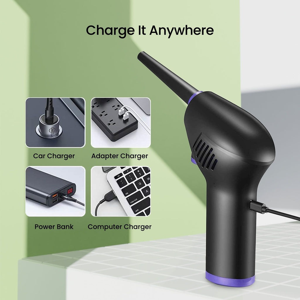 MiraKlass 45000RPM Cordless Air Duster with 6000mAh Battery