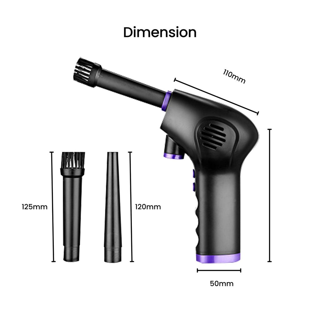 MiraKlass 45000RPM Cordless Air Duster with 6000mAh Battery
