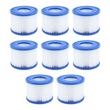 NOVEDEN 8-Pack Replacement Spa Filter Cartridges for Lay-Z-Spa (Type VI, Blue & White)