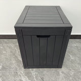 NOVEDEN Gardeon Outdoor Storage Box 118L Container Lockable (Black) - 45-Degree Angle