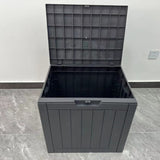 NOVEDEN Gardeon Outdoor Storage Box 118L Container Lockable (Black) - Rear View