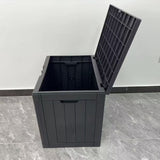 NOVEDEN Gardeon Outdoor Storage Box 118L Container Lockable (Black) - Low Angle