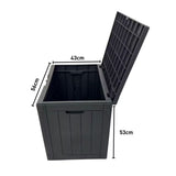 NOVEDEN Gardeon Outdoor Storage Box 118L Container Lockable (Black) - Extra Image