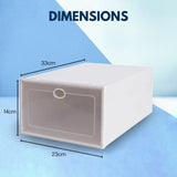 GOMINIMO Plastic Shoe Box 12pcs (White) - Extra Image