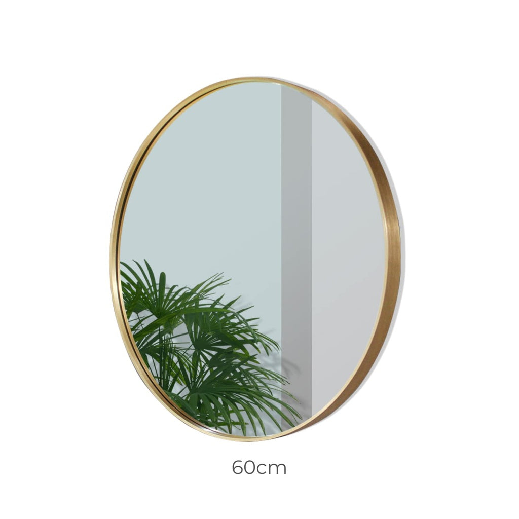 GOMINIMO 60cm Anti-Scratch Round Bathroom Mirror