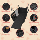 Ultimate Waterproof Pet Car Back Seat Protector with Safety Features - Extra Image