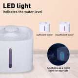 Floofi Pet Water Fountain Dispenser LED USB 3L - Side View