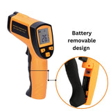 RYNOMATE Non-Contact Digital Laser -50℃~550℃ Temperature Gun with Adjustable Emissivity - Top-Down View