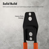 RYNOMATE 16 Pack Garage Hooks Heavy Duty (Orange) - Rear View