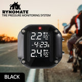 RYNOMATE Motorcycle Tire Pressure Monitoring System with Dual Sensors - Front View