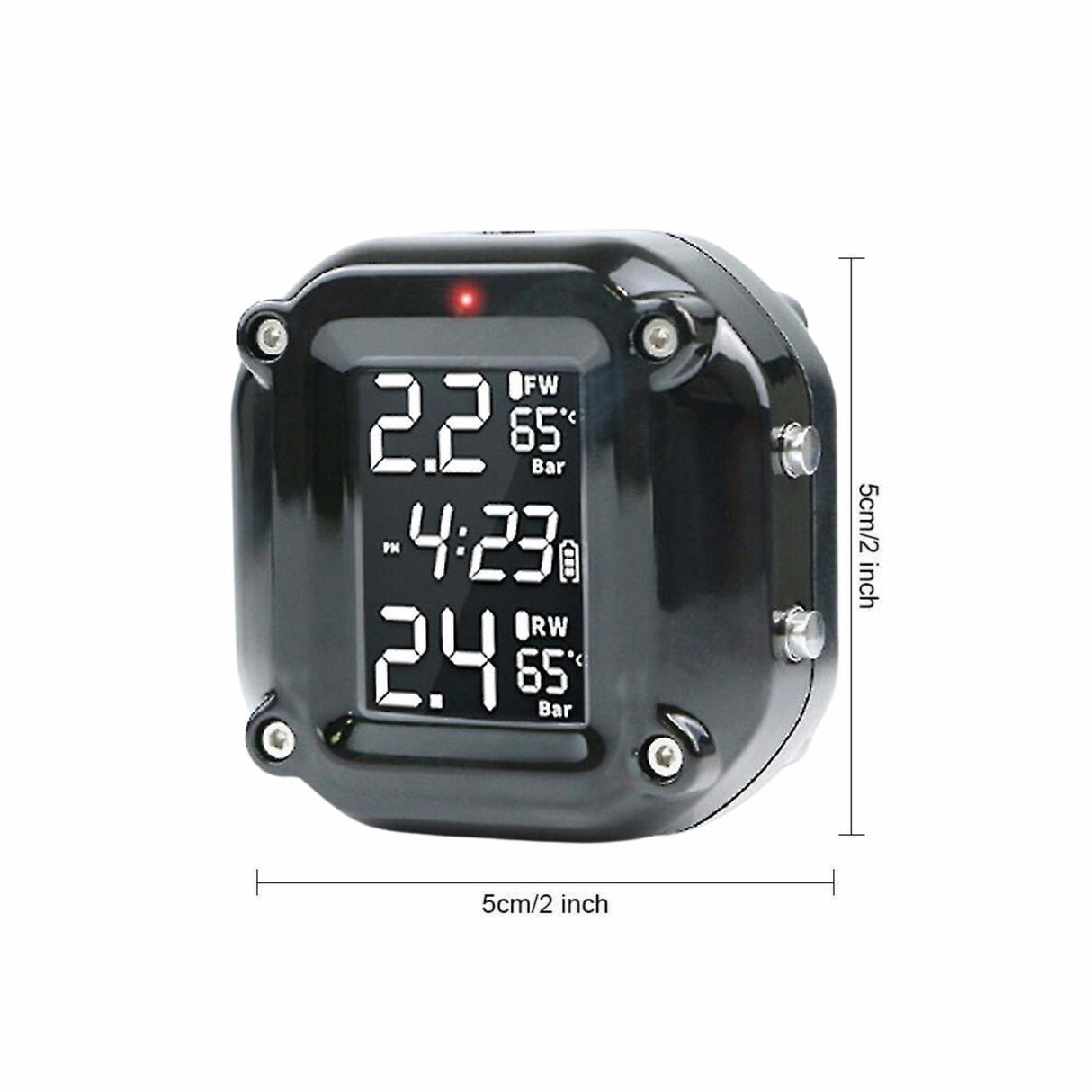 RYNOMATE Motorcycle Tire Pressure Monitoring System with Dual Sensors