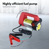 RYNOMATE 12V High-Performance Diesel and Kerosene Transfer Pump (45L/min) - Top-Down View