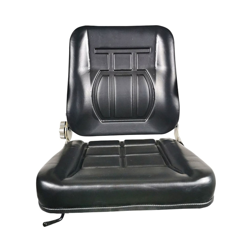 RYNOMATE Adjustable Universal Tractor Seat with Durable PU Leather and Thick Foam Padding (Black)