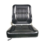 RYNOMATE Adjustable Universal Tractor Seat with Durable PU Leather and Thick Foam Padding (Black) - Low Angle