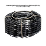 RYNOMATE Plumber Drain Snake Pipeline Sewer Cleaner with Drill Bit Tool (Black) - Extra Image